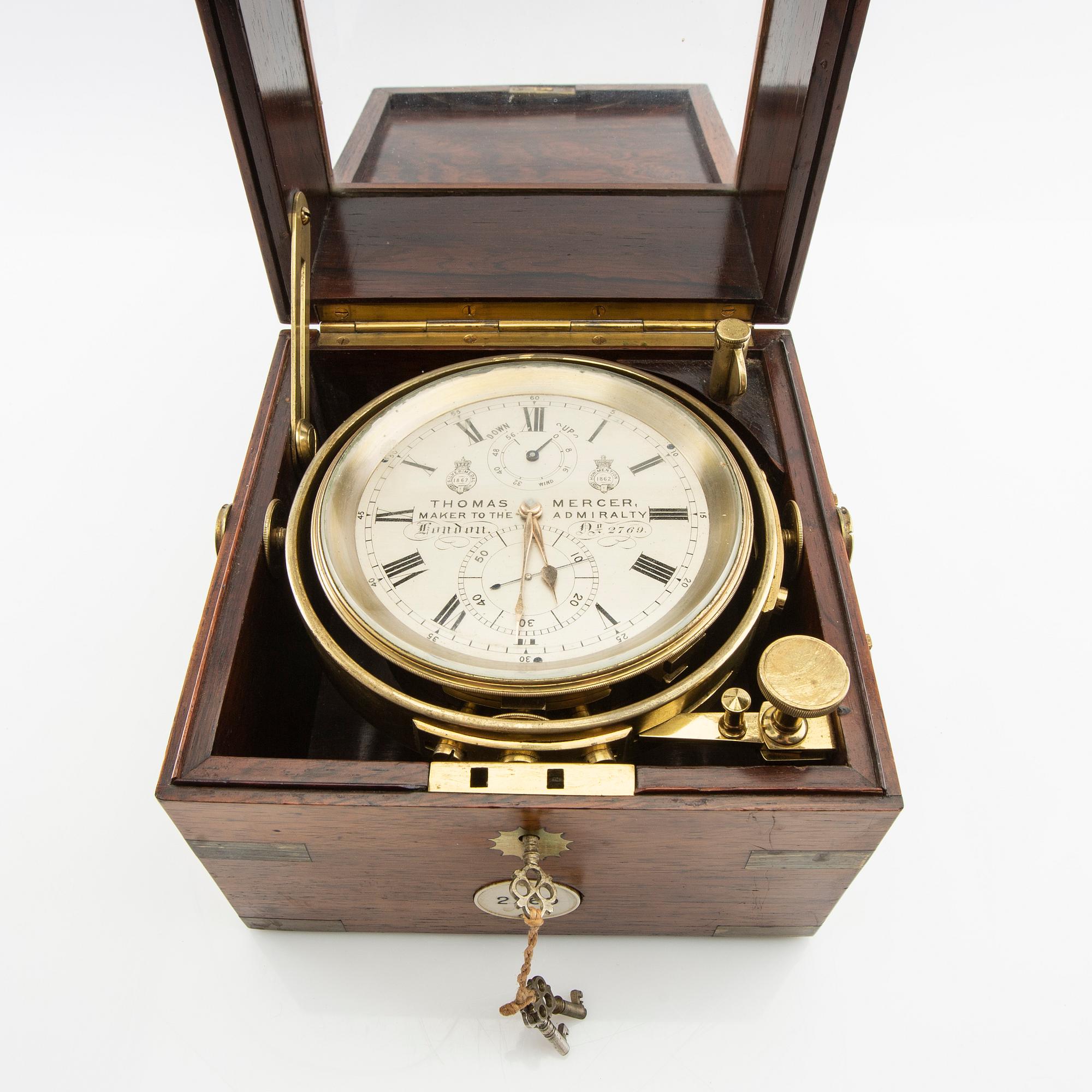 Thomas Mercer, skeppskronometer, no. 2769, 1800-talets senare del.