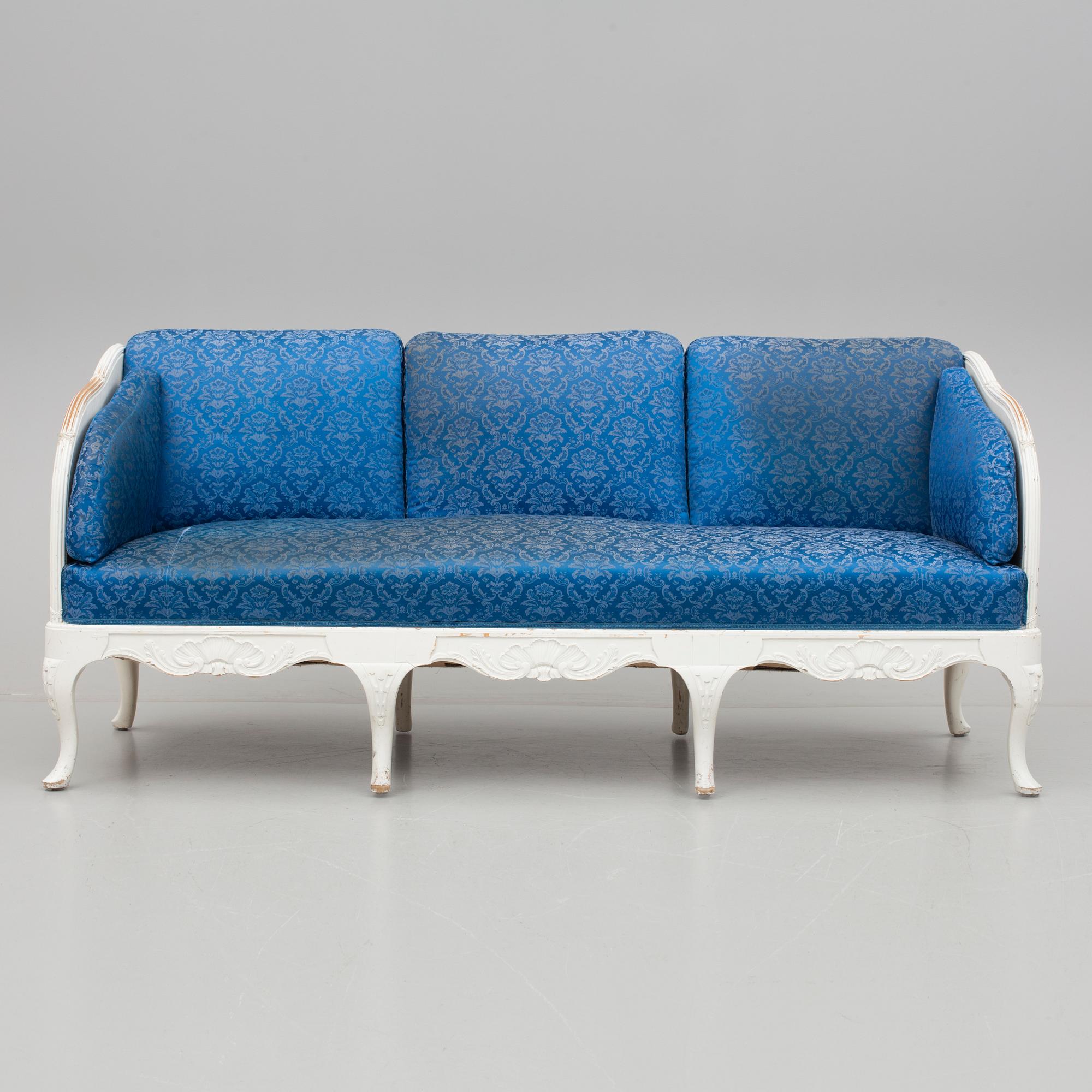 SOFFA, rokokostil. 1900-talets början.