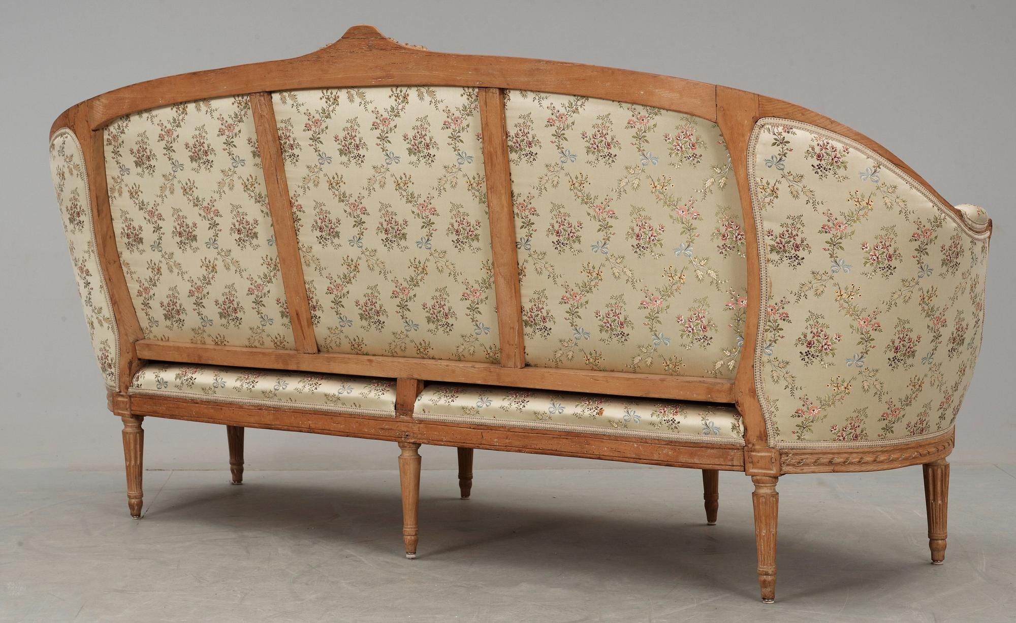 SOFFA. Frankrike, 1700-talets andra hälft. Louis XVI.
