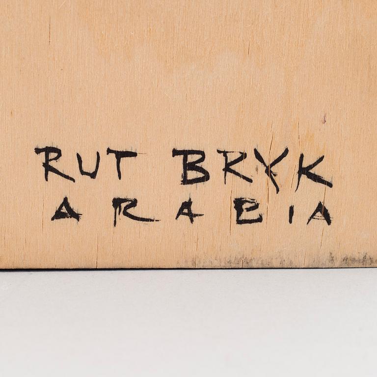 RUT BRYK, KERAMIKRELIEF. Märkt Rut Bryk, Arabia. Sent 1960-tal.