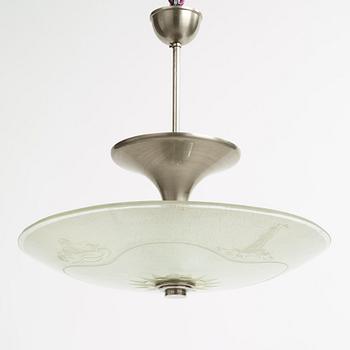 Boréns, a ceiling lamp, model "5059 Havet", 1940s.