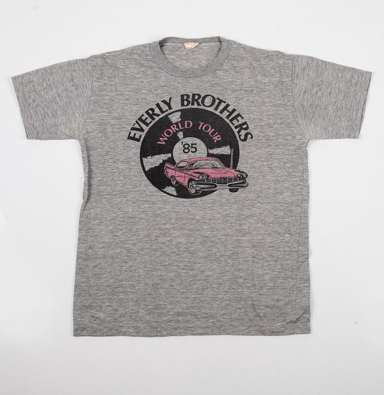 T-shirts, 5 st, Bruce Springsteen, Everly Brothers, The Beatles, Noice, Björn Skifs.