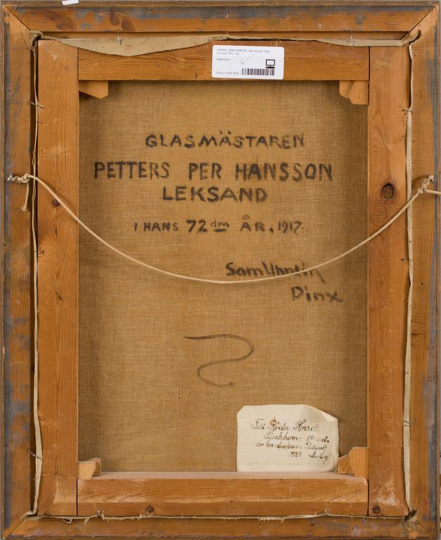 SAM UHRDIN, olja på duk. Sign och dat 1917.