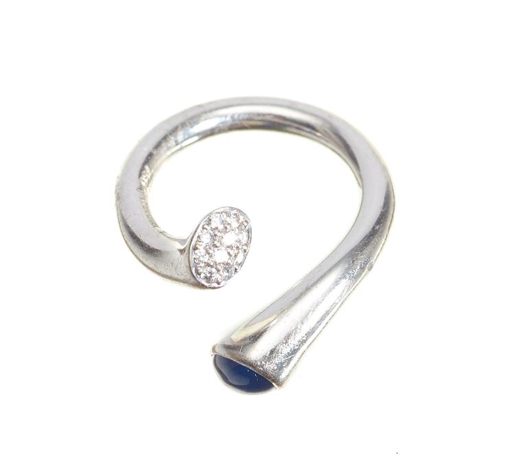 GEORG JENSEN, ring, Köpenhamn sent 1900-tal. 18k vitguld.