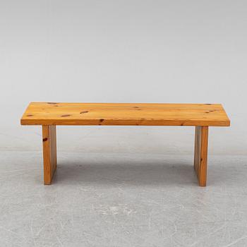 A pine bench or coffee table, 1970s.