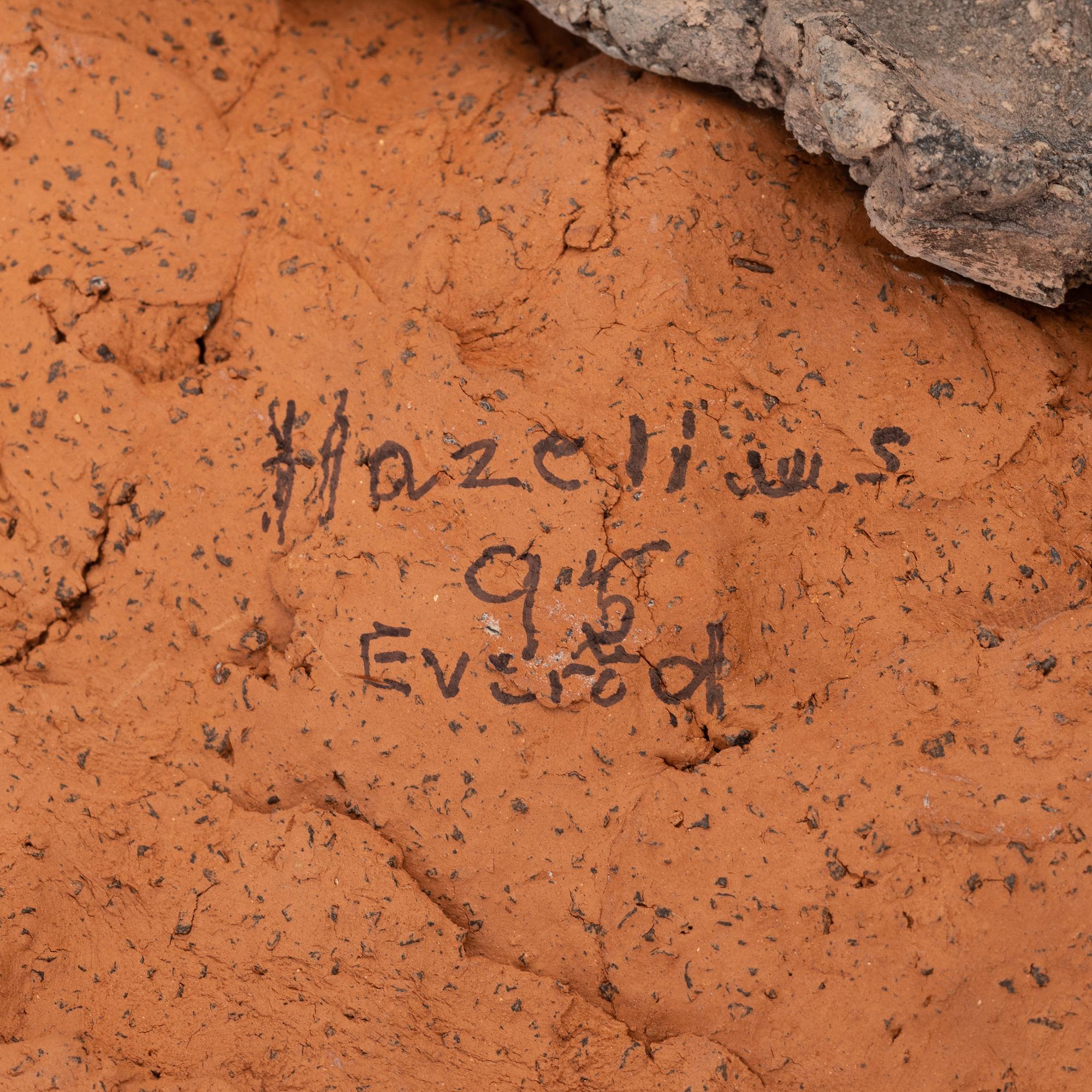 Rolf Hazelius, a signed and dated sculpture.