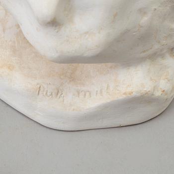 RUTH MILLES, signed, plaster.