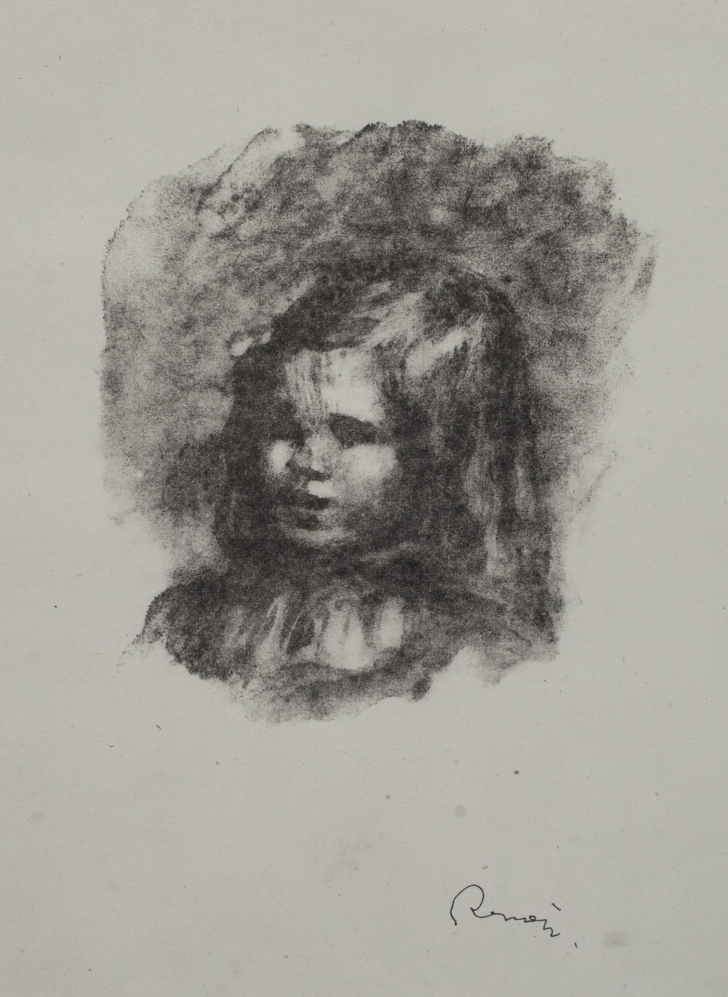 PIERRE-AUGUSTE RENOIR,litografi. Stämpelsignerad.