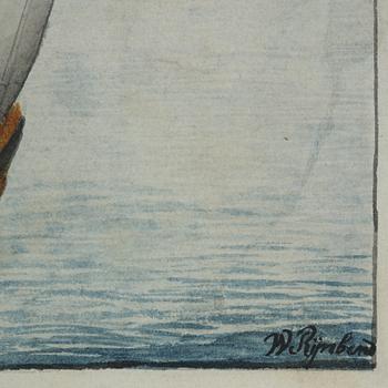 W Rijnbend, 18th century, "The Ship of the City of Schiedam".