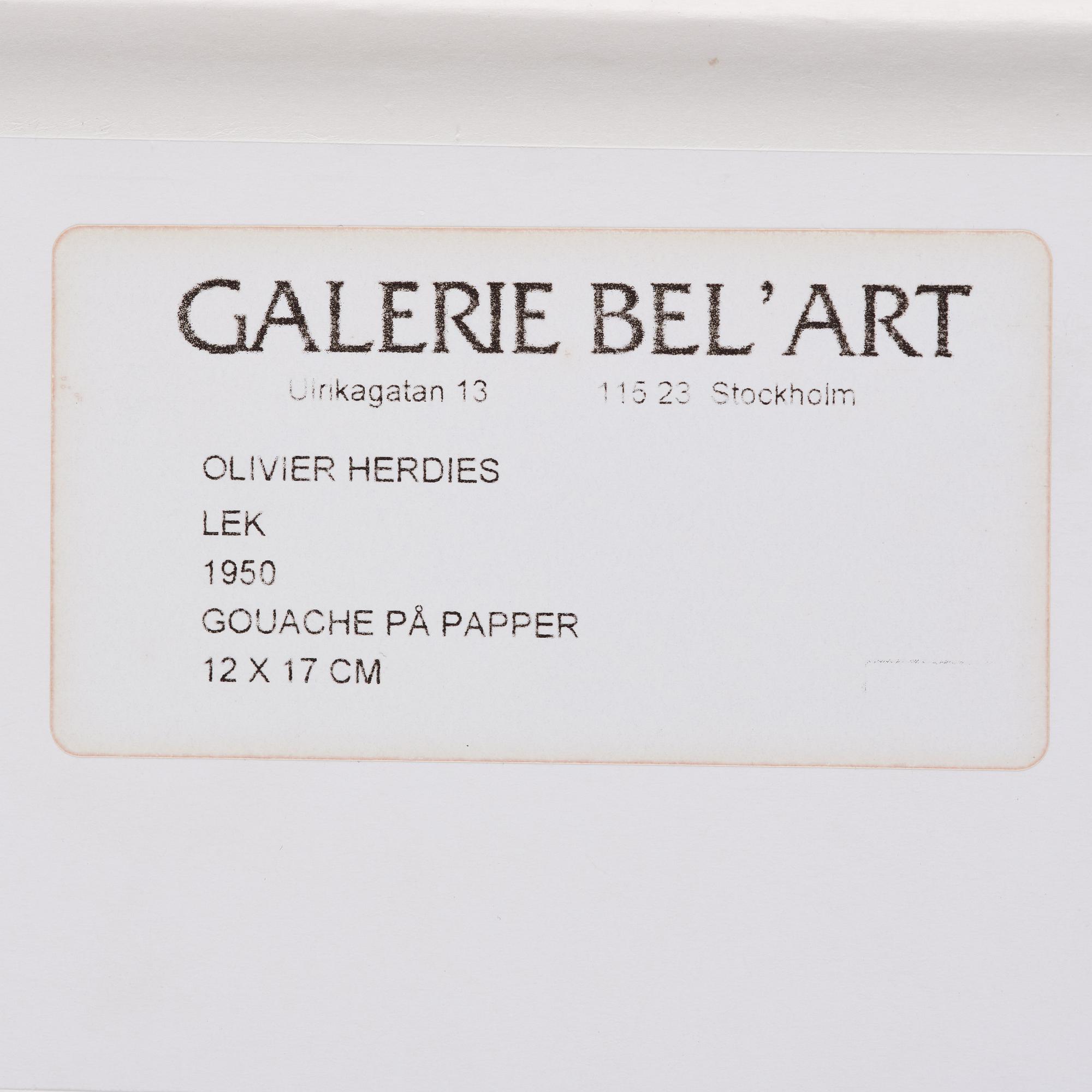 Olivier Herdies, "Lek".