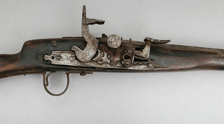 KABYLBÖSSA, flintlås, Nordafrika, möjligen 1800-tal.