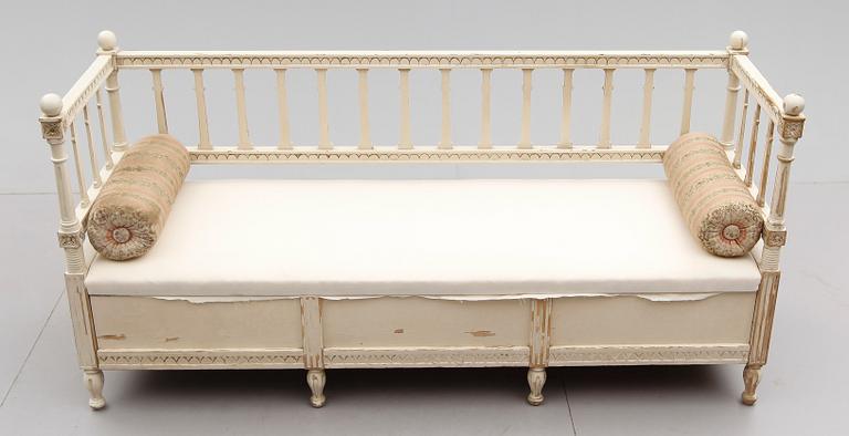 SOFFA, gustaviansk stil, 1800-tal.