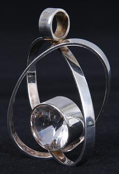 HÄNGE, 2 st, silver, importstämplar.