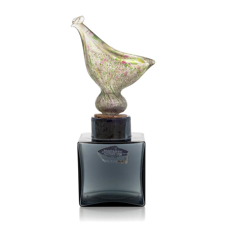 Kaj Franck, flaska, KF254, signerad K. Franck Nuutajärvi -62.