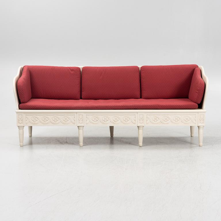 A "Svensksund" Gustavian style sofa, from IKEA's 18th century series, 1990's.