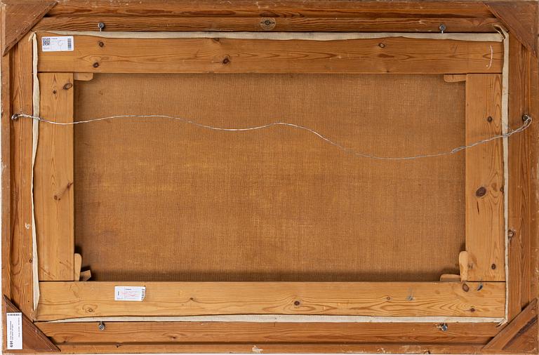 Johan Tirén, Mountain landscape with horses and a farm.