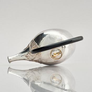 Olle Ohlsson, tekanna, sterling silver, Stockholm 1980.