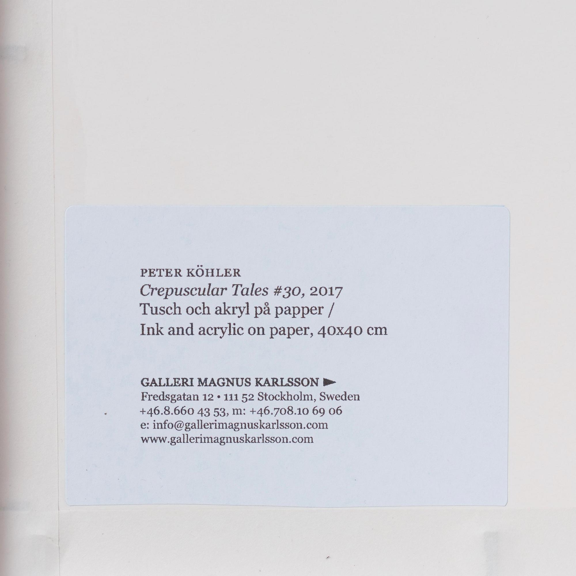 Peter Köhler, "Crepuscular Tales #30".