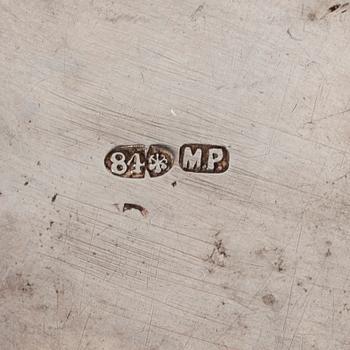 VODKAKOPP, silver, Ryssland, S:t Petersburg ca 1870-80, troligen Michael Peippo, vikt 23 g.