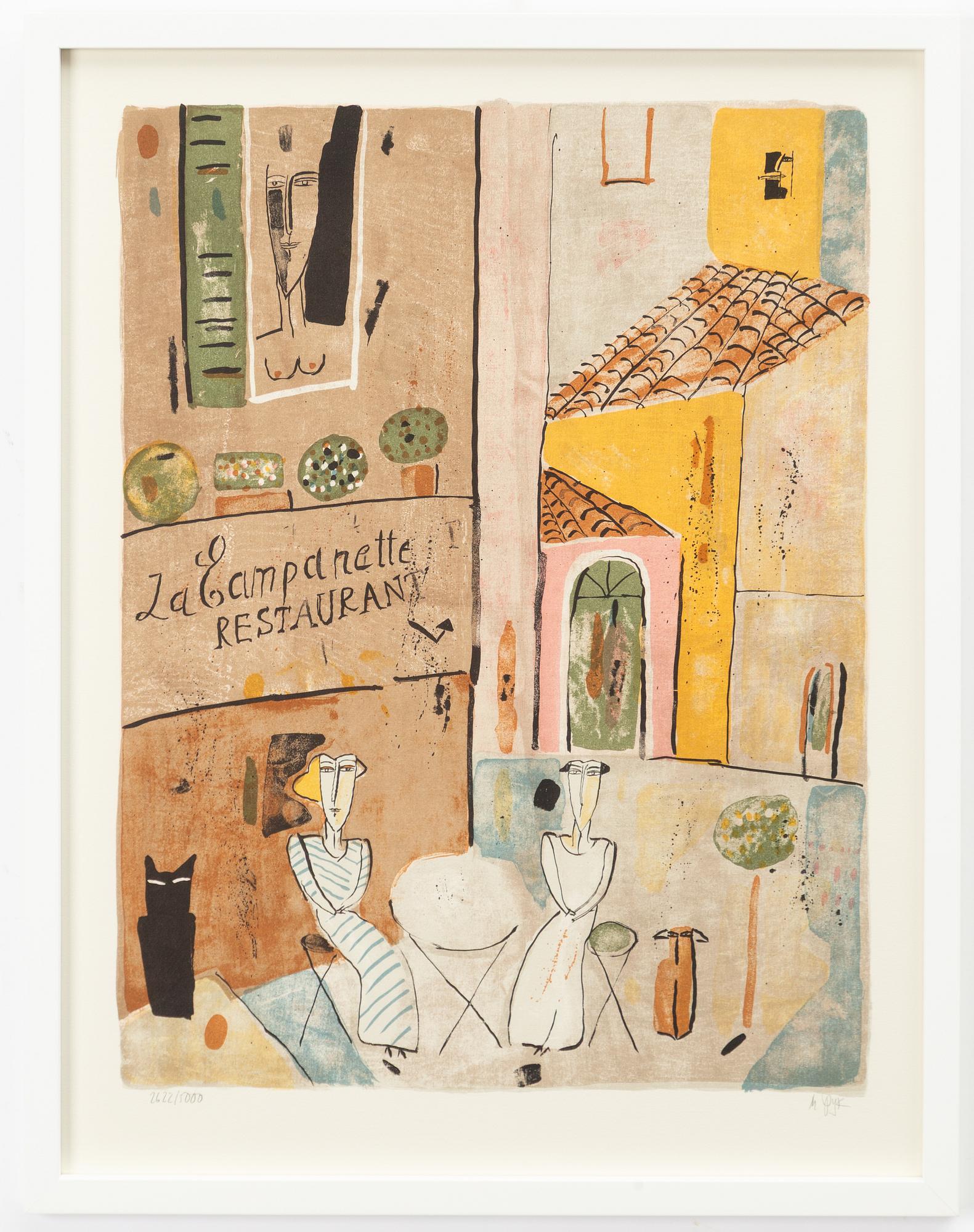 Madeleine Pyk, "Restaurant La Campanette".