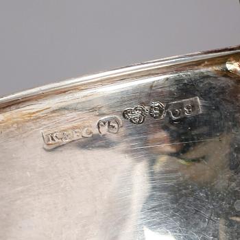 PUNCHMUGGAR, 6 st snarlika, silver, svenska stämplar, 1970-tal. Vikt ca 185 gram.