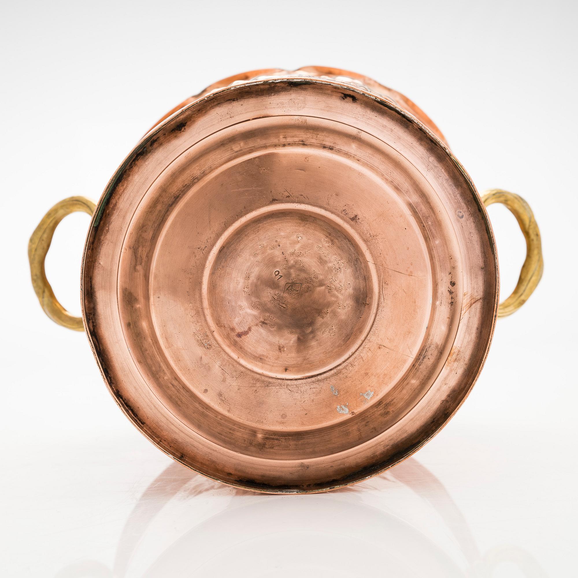 An early 20th century champagnecooler for WMF, Württembergische Metallwarenfabrik, Germany.