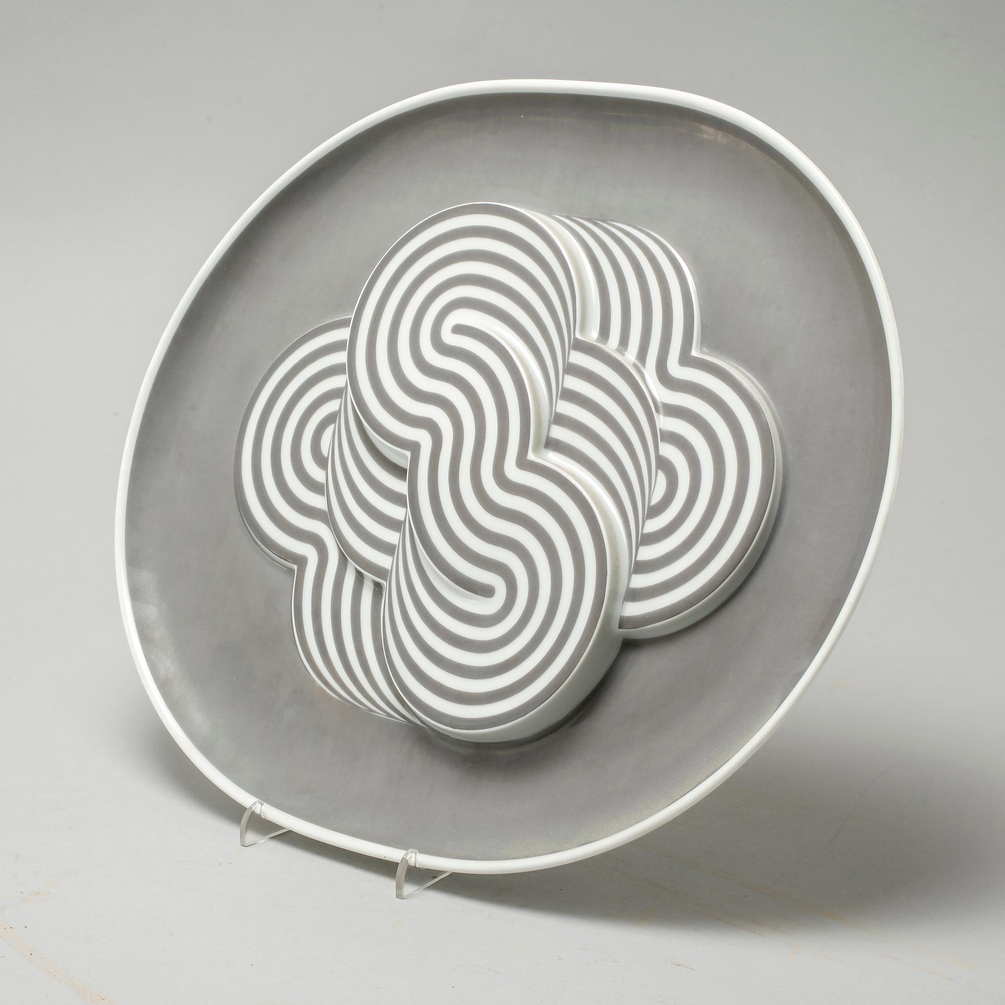 A wall decoration porcelain, Natale Sapone, Rosenthal, 1972.