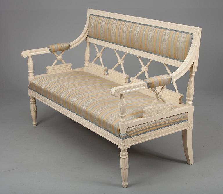 MÖBLEMANG, 4 delar, sengustaviansk stil, 
1900-talets början.