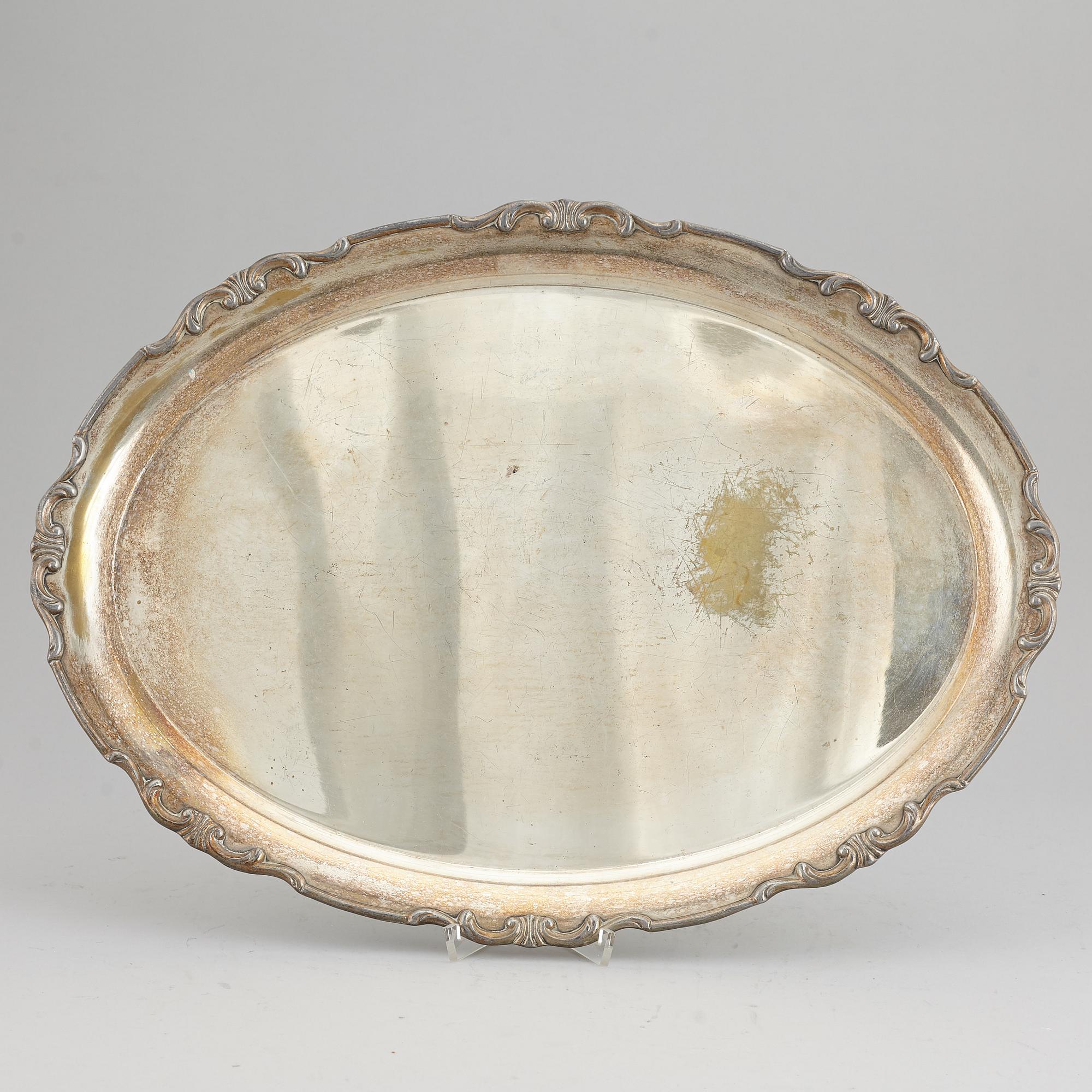 A silver plated hood, 20th Century.