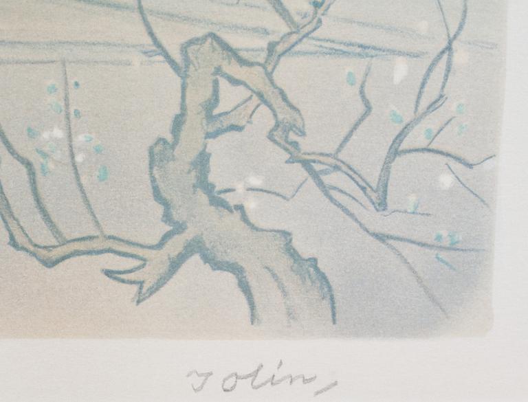 EINAR JOLIN, färglitografi, signerad och numrerad 57/360.