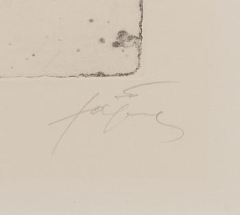 ANTONI TÀPIES, etsning och carborundum, signerad och numrerad 63/75.