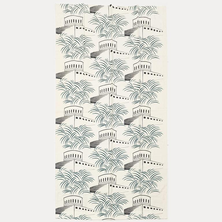 Two 'Stadsbiblioteket" curtains by Birgitta hahn.