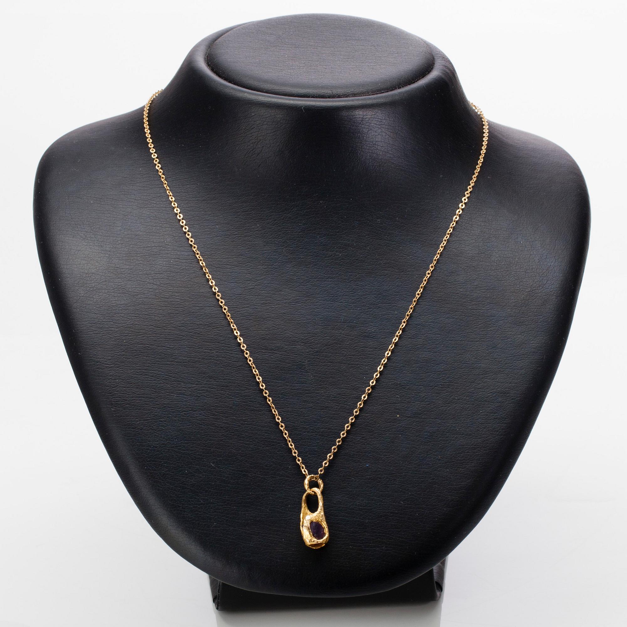 HÄNGSMYCKE, 14k guld, Björn Weckström, Lapponia 1977.