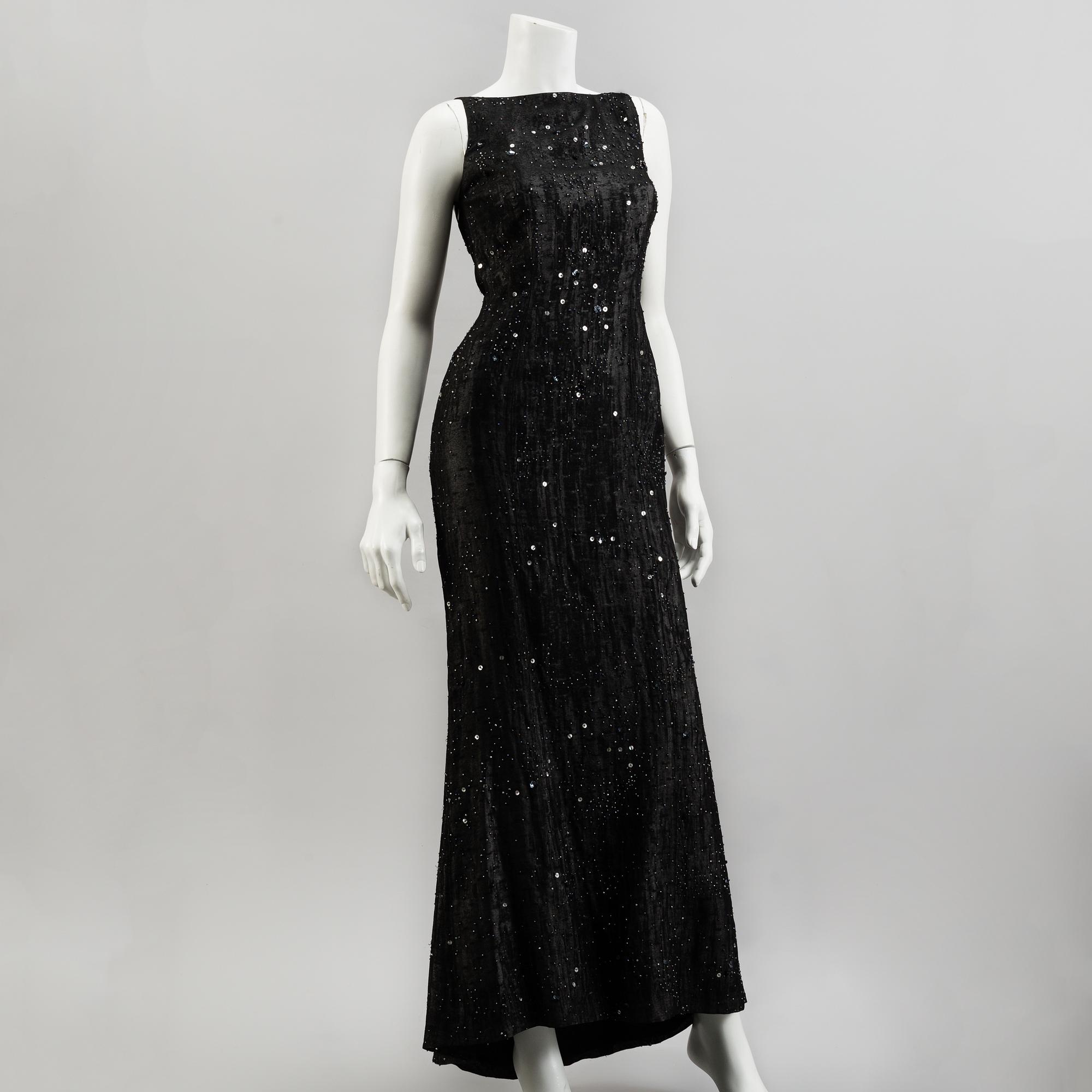 LARS WALLIN, a beaded evening gown, size 38.