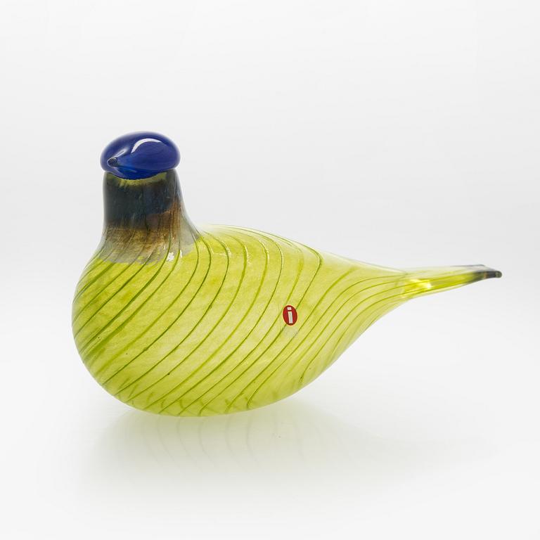 Oiva Toikka, glasfågel, "Mek bird" signerad O. Toikka Nuutajärvi.