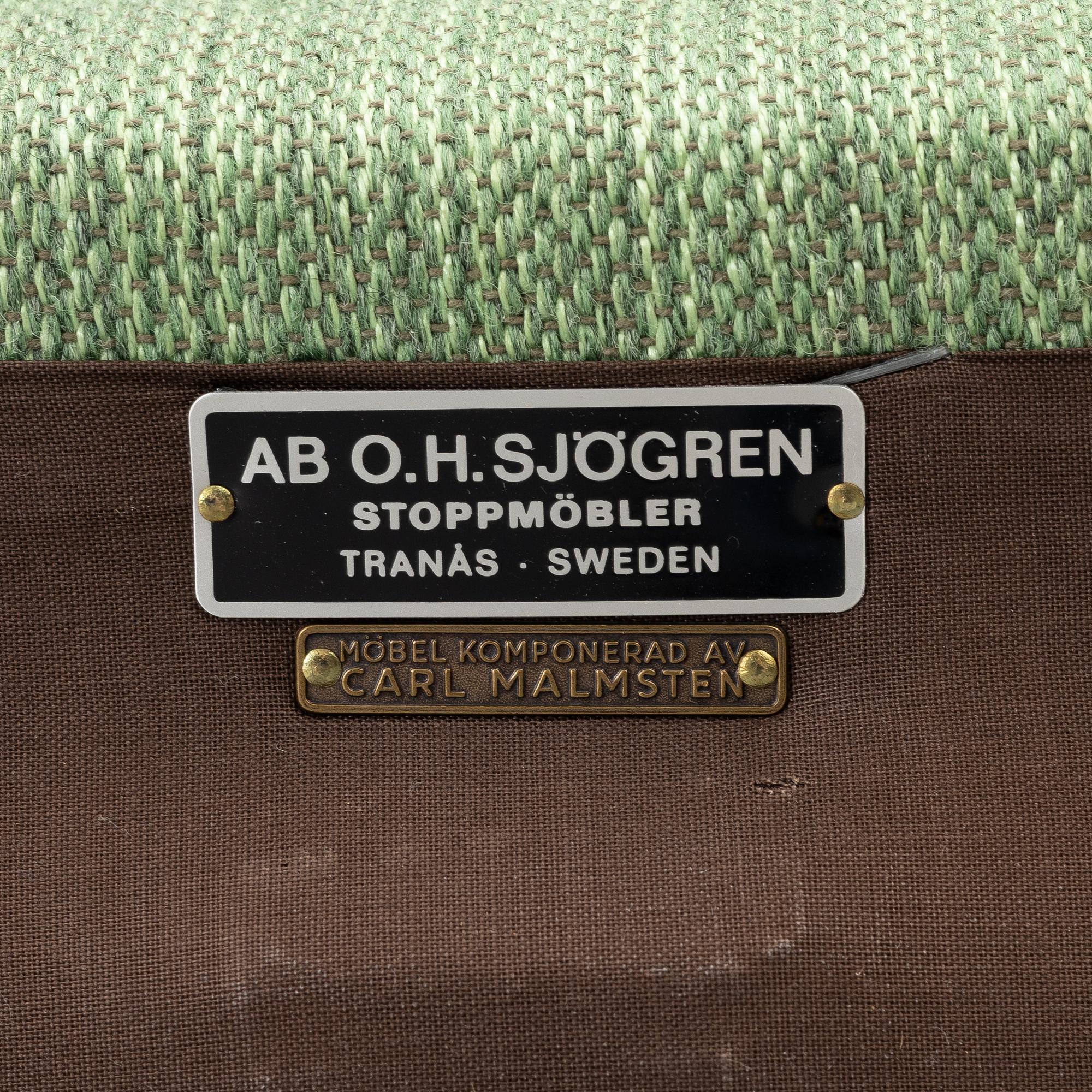 Carl Malmsten, a sofa, "Samsas", second half of the 20th century.