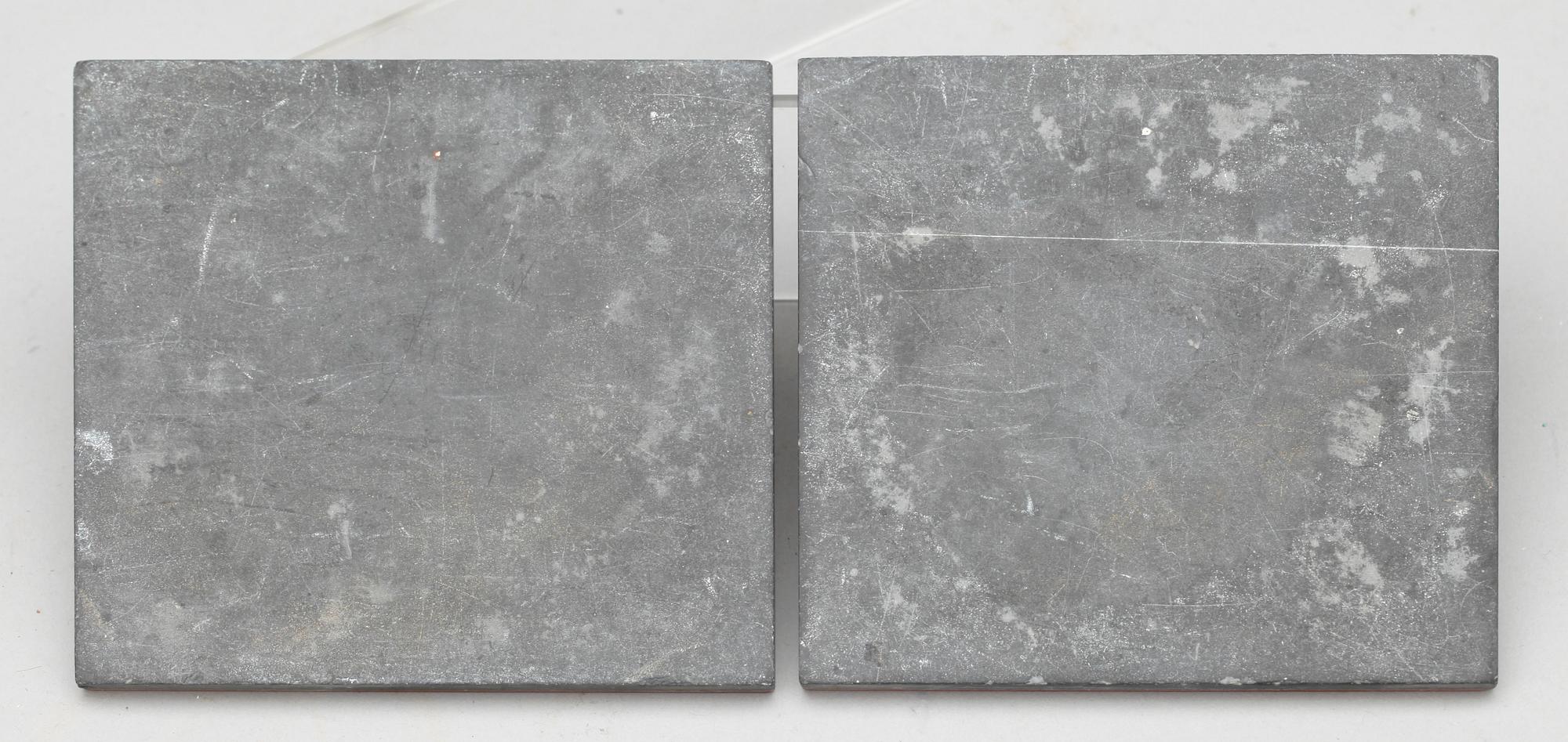 PLAKETTER, ett par, sten, pietra dura, Italien 1800-tal.