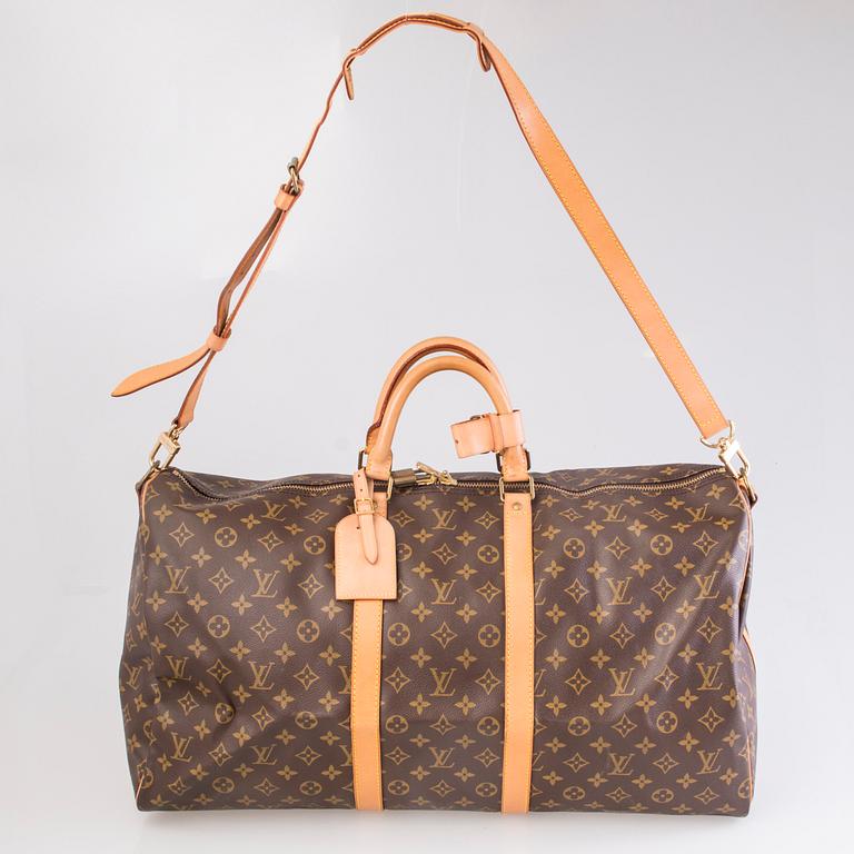 LOUIS VUITTON, "Keepall Bandouliere 55", VÄSKA.