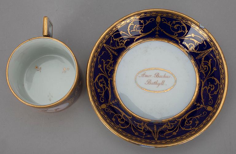 KOPP OCH FAT, Royal Porcelain Manufactory, Berlin 1800-talets första hälft.