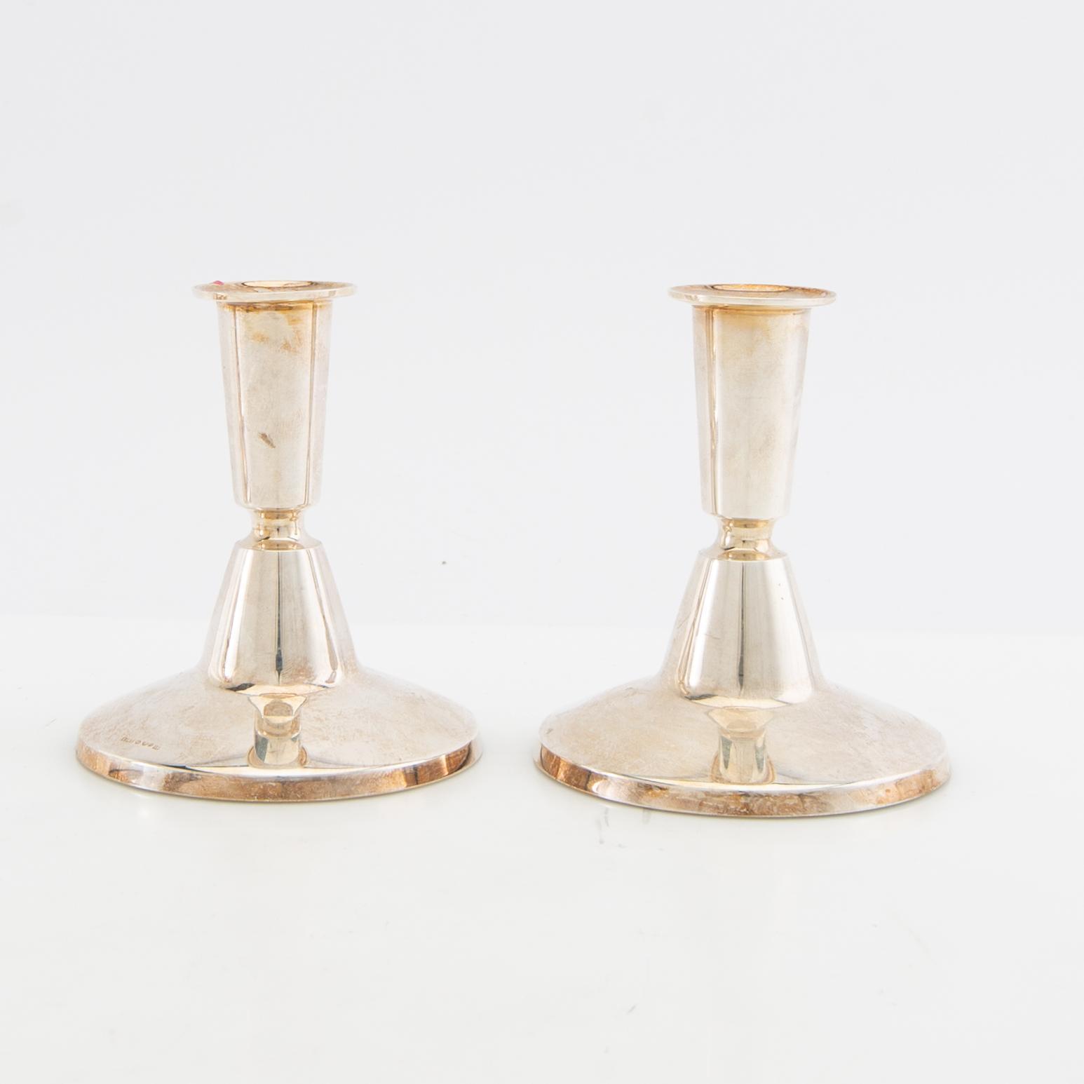 Candelabras 2 pairs silver 1966/67.