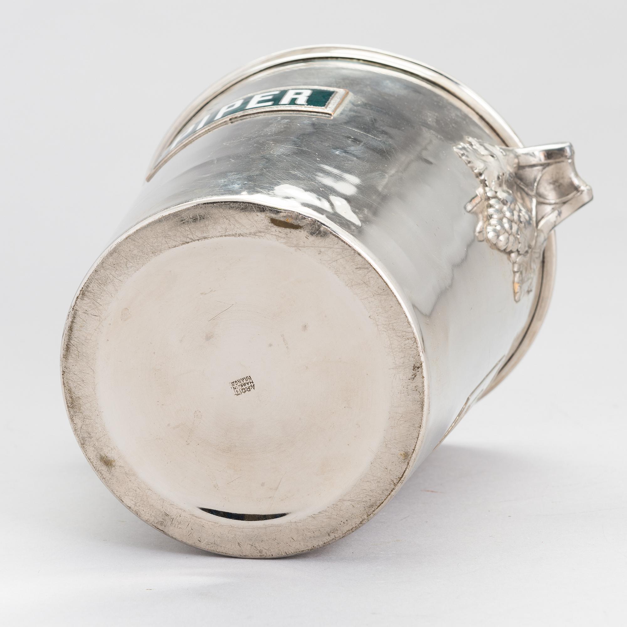 A champagne cooler bucket, France, mid 20th century..