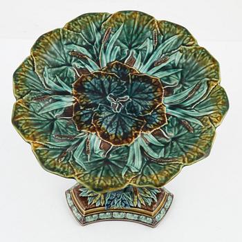 A majolica tazza, Gustafsberg, around the year 1900.