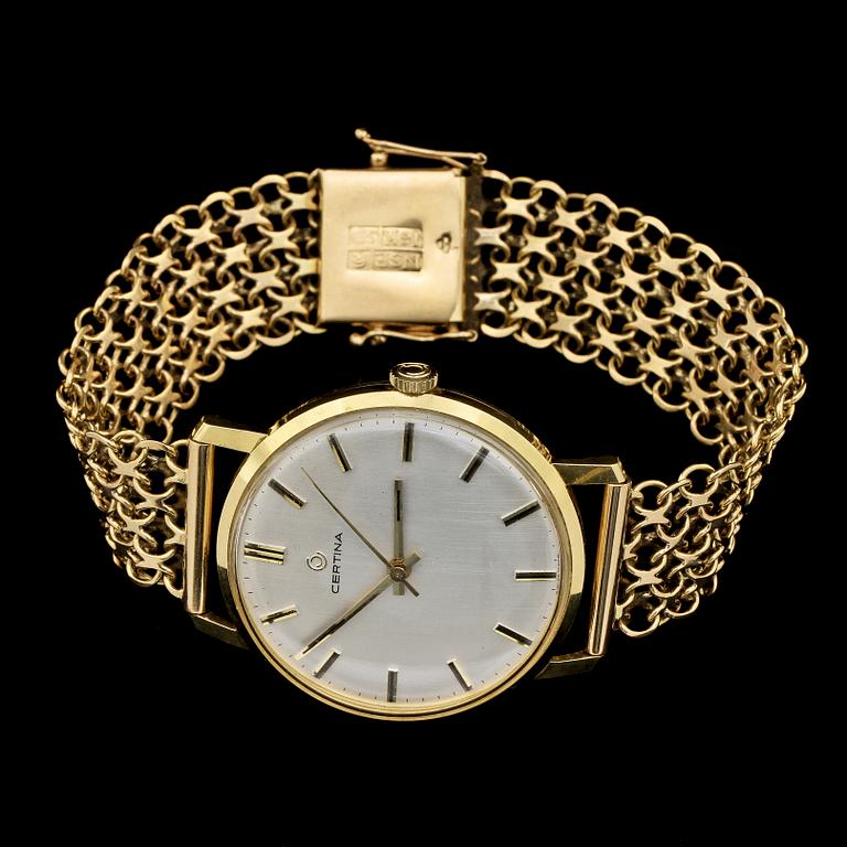 ARMBANDSUR, Certina, 18 k guld. Vikt 48 g.