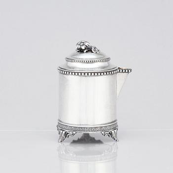 A Swedish Gustavian silver milk-jug, mark of Johan Malmstedt, Göteborg 1785.