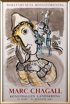MARC CHAGALL, litografiska utställningsaffischer, 2 st.