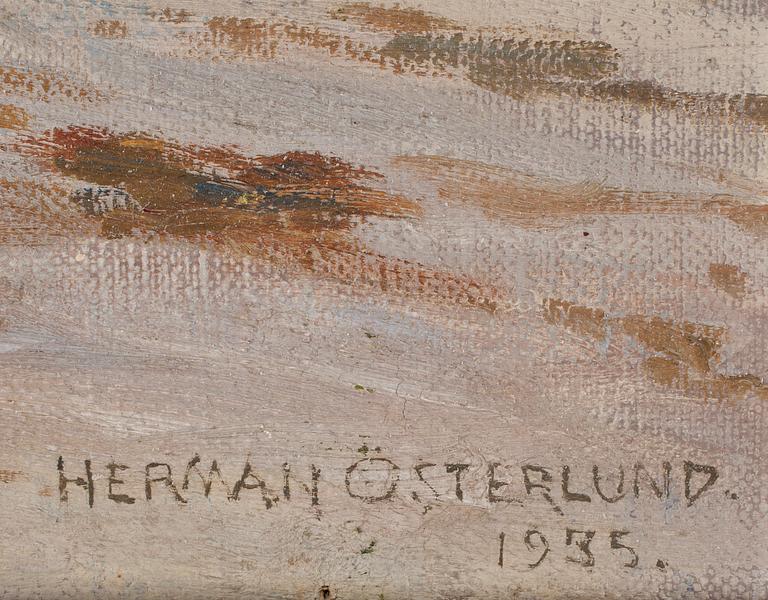 HERMAN ÖSTERLUND, olja på duk, sign o dat 1935.