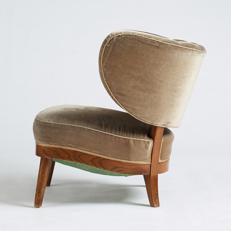 Otto Schulz, a Swedish Modern easy chair, Boet Gothenburg, 1940's.
