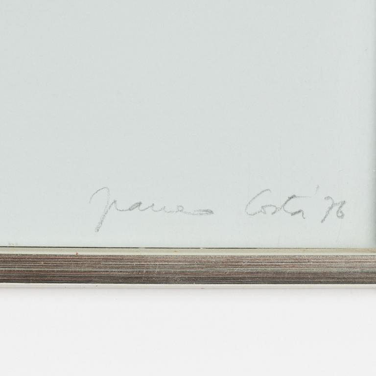 Franco Costa, silkscreen in colours, 1976, signed 99/125.