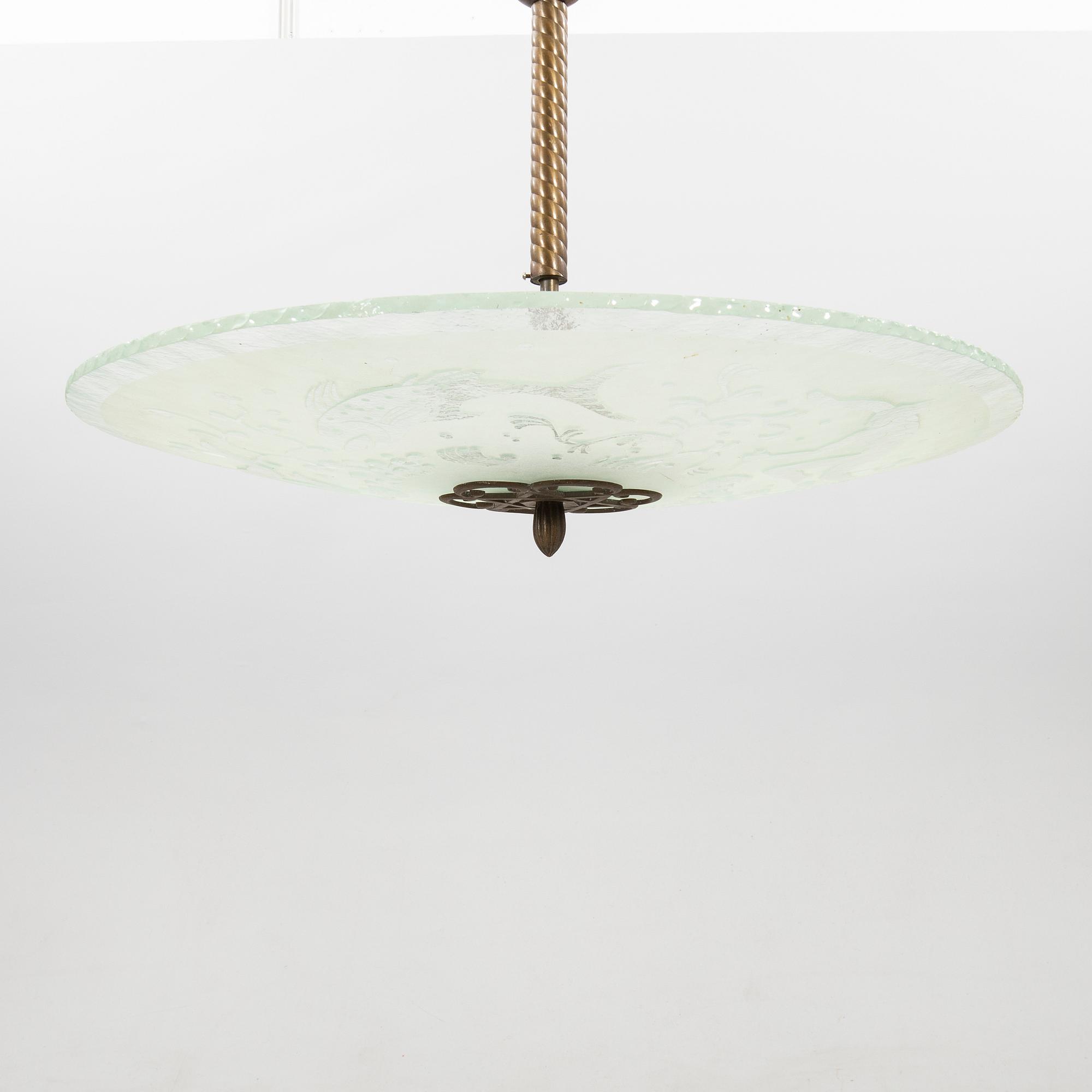 Ceiling lamp 1940s.