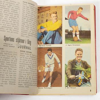 Trading cards, “Sportens stjärnor”, published by Hemmets Journal, 1960s.